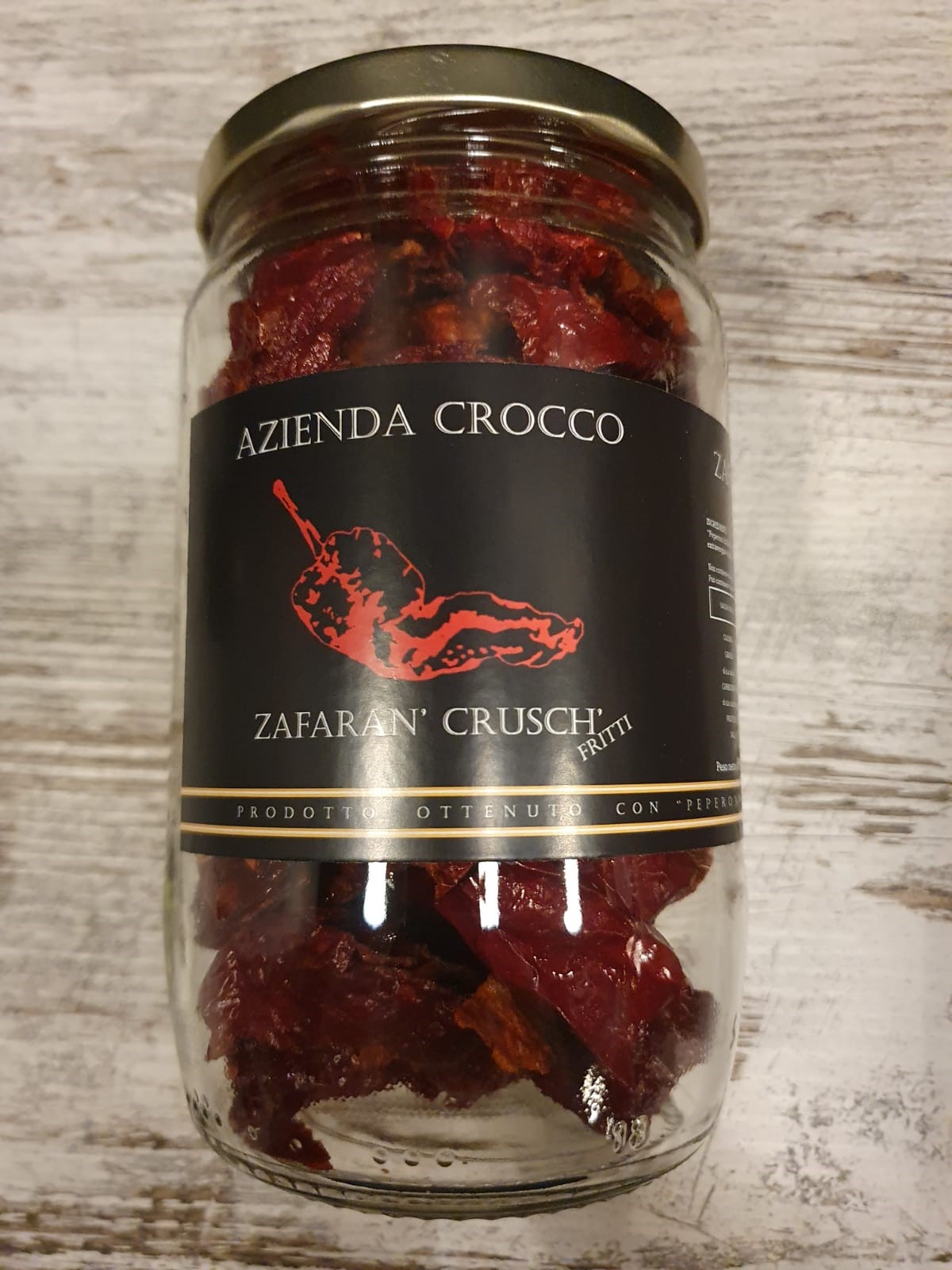Peperoni cruschi in vetro
